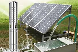 Commercial solar pumping system for large farms