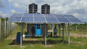 Industrial solar pumping system for estates and water schemes