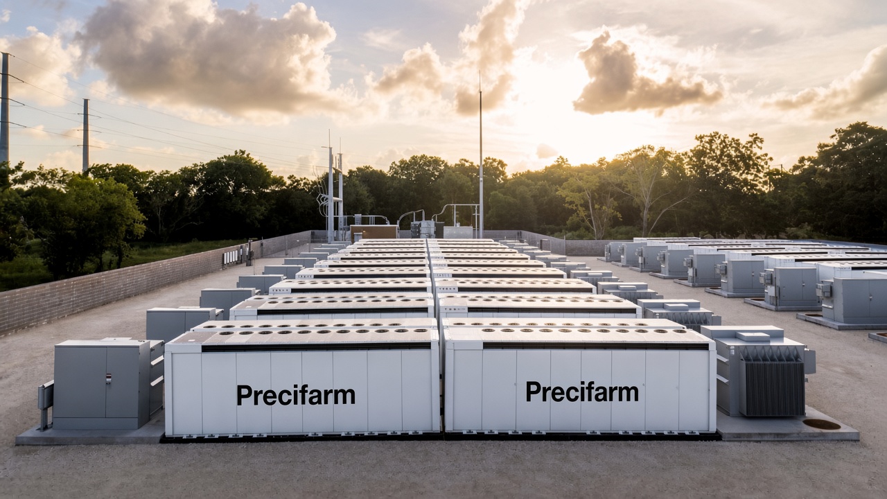 Precifarm MegaPack utility-scale battery storage